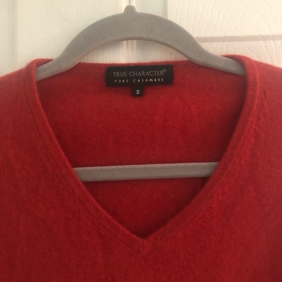 PURE  Cashmere V Neck Pullover Sweater size small - Picture 12 of 13